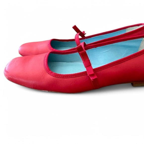 Frances Valentine Red Leather Flats - Picture 5 of 8